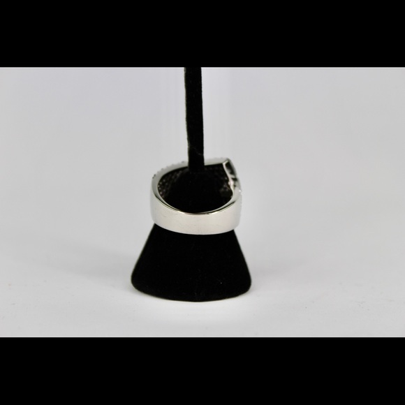 Black CZ Diamond Statement RING		NWT - Picture 3 of 3